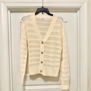 Sonoma Goods for Life Open Stitch Button-Up Cardigan